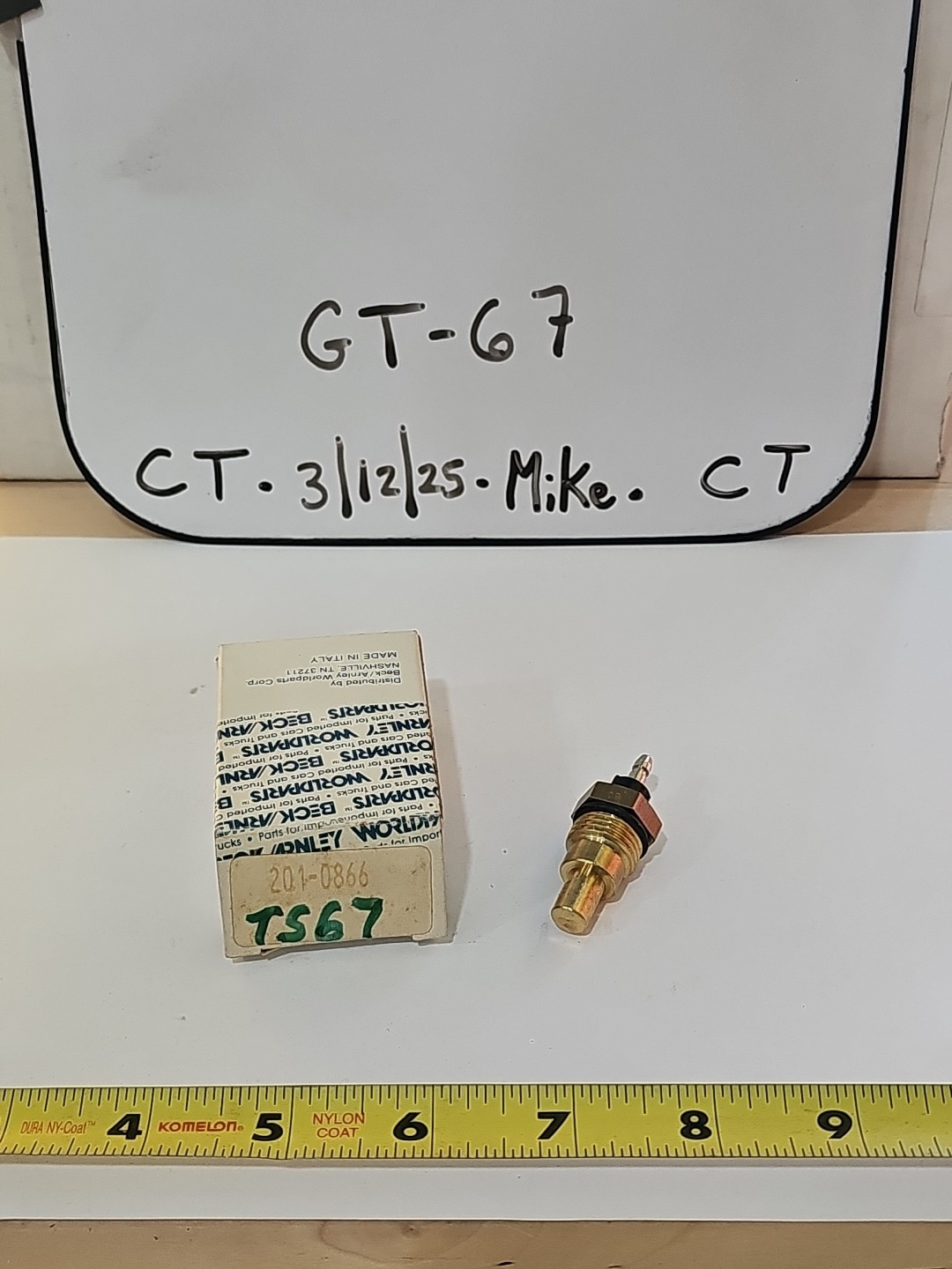 Beck/Arnley 201-0866 Cooling Fan Switch NOS