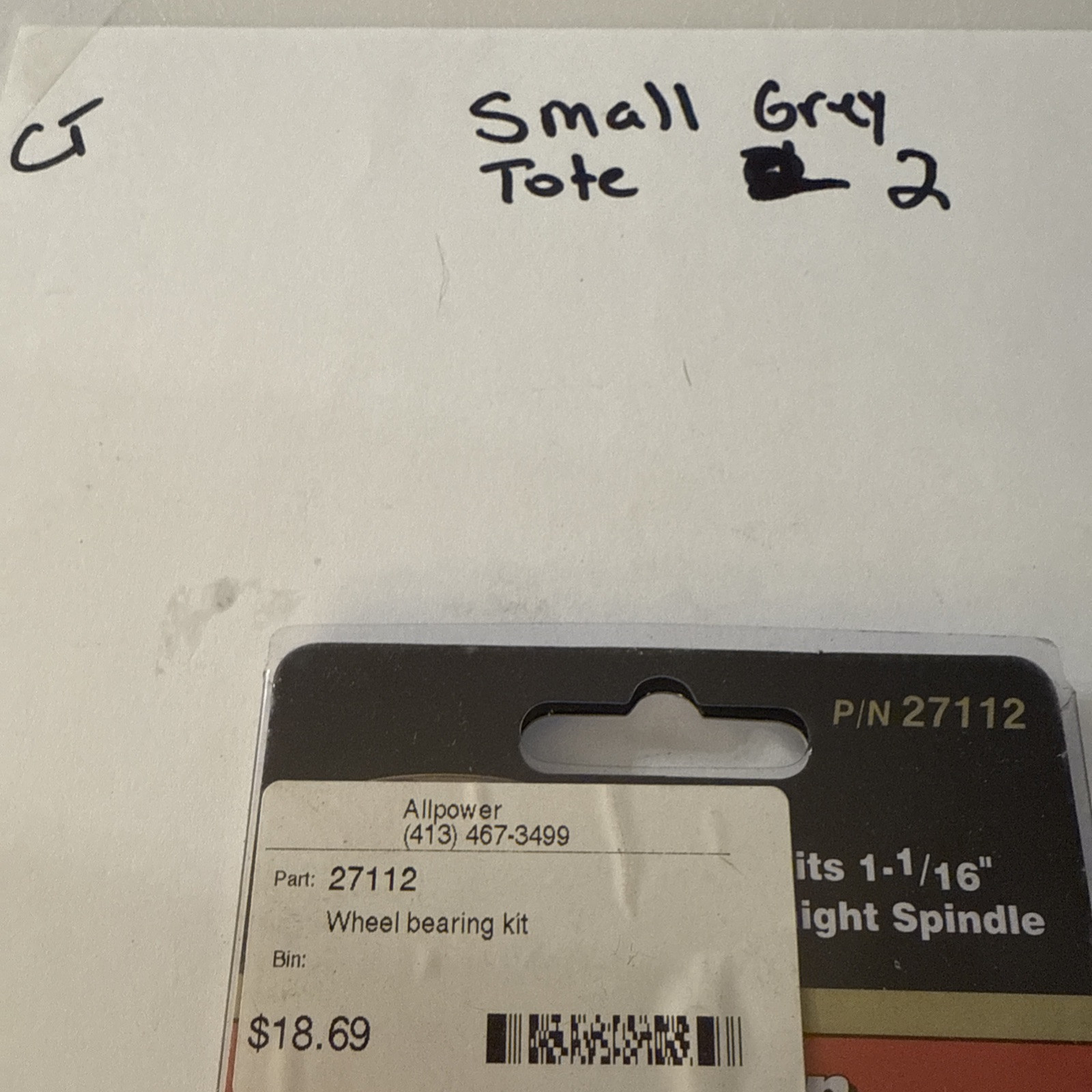 CE Smith 27112 Trailer Bearing Kit 1-1/16" Straight Spindle NEW - Image 4