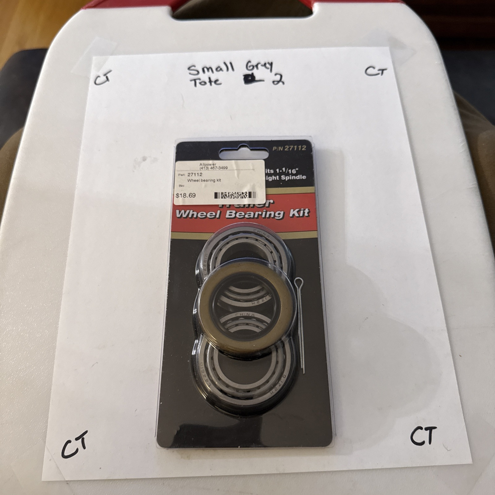 CE Smith 27112 Trailer Bearing Kit 1-1/16" Straight Spindle NEW