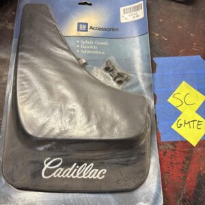 Cadillac Mud Flaps Black Splash Guard Genuine GM #12497402
