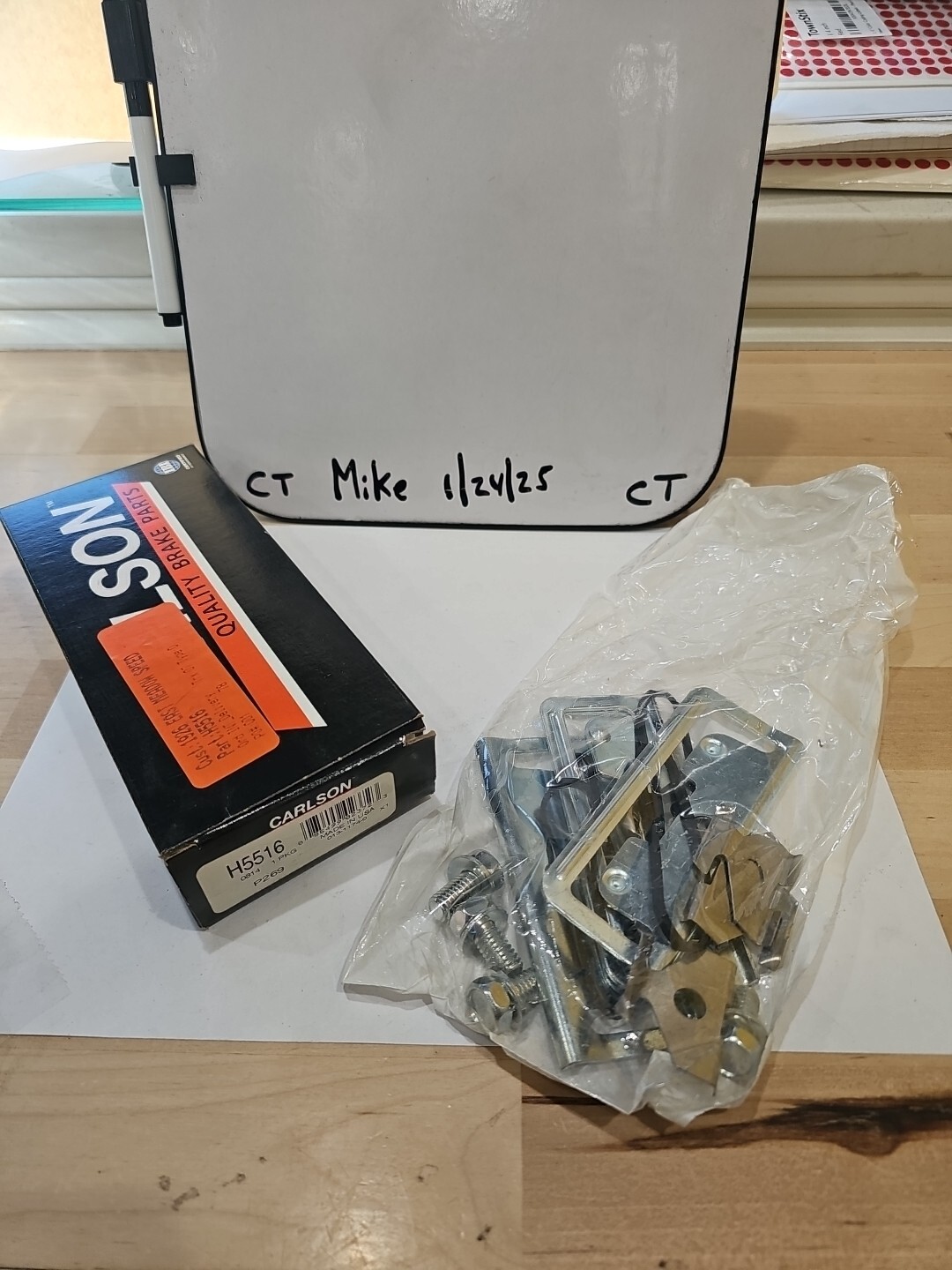 Carlson H5516 Disc Brake Hardware Kit