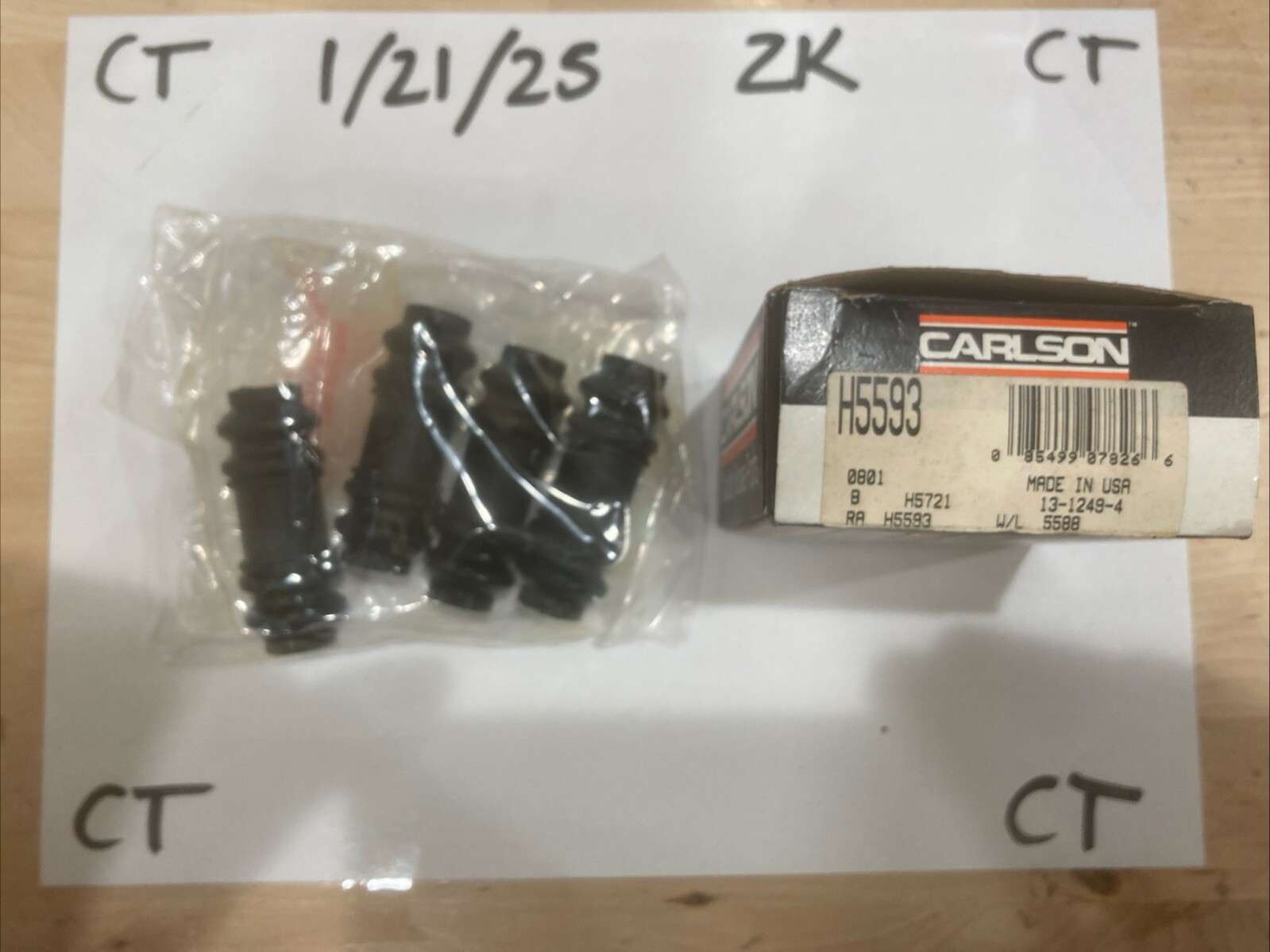 Carlson H5593 Disc Brake Hardware Kit - Image 3