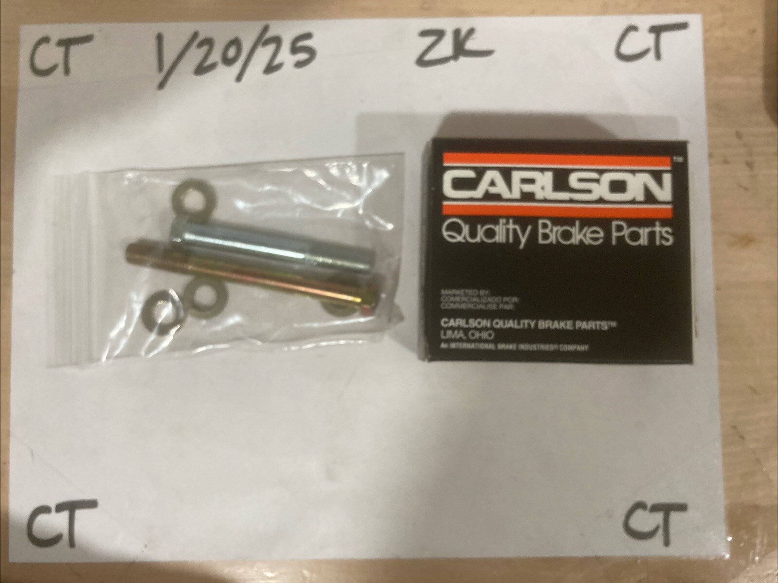 Carlson Quality Brake Parts 14054 Guide Pin Kit