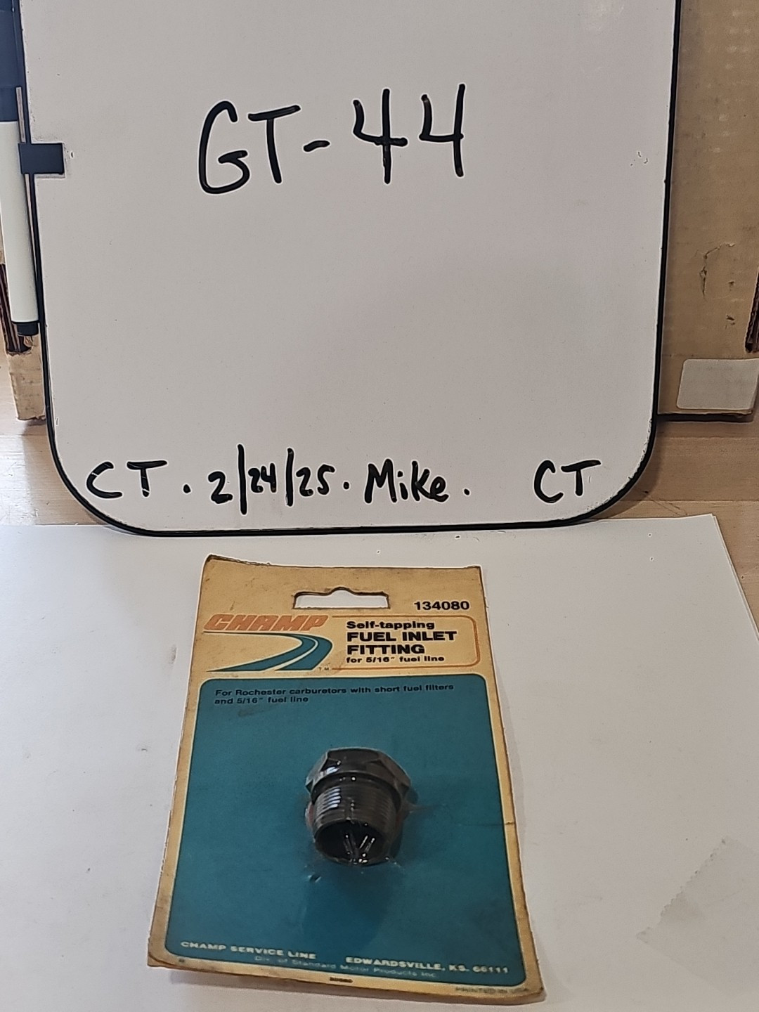 Champ 134080 Self-Tapping 7/8 Inlet Thread Bypass Fitting 5/16" Line (Rochester)