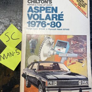 Chilton's Repair Tune-Up Guide Dodge Aspen Plymouth Volare Volaré 1976-80