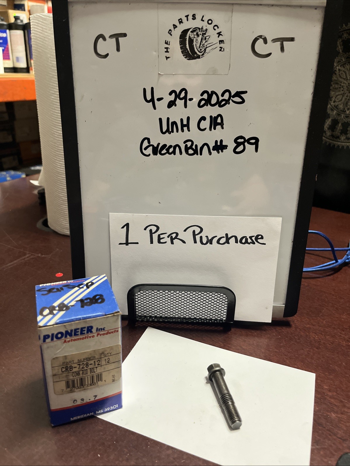 Connecting Rod Bolt Pioneer CRB728 (1 Per Purchase)
