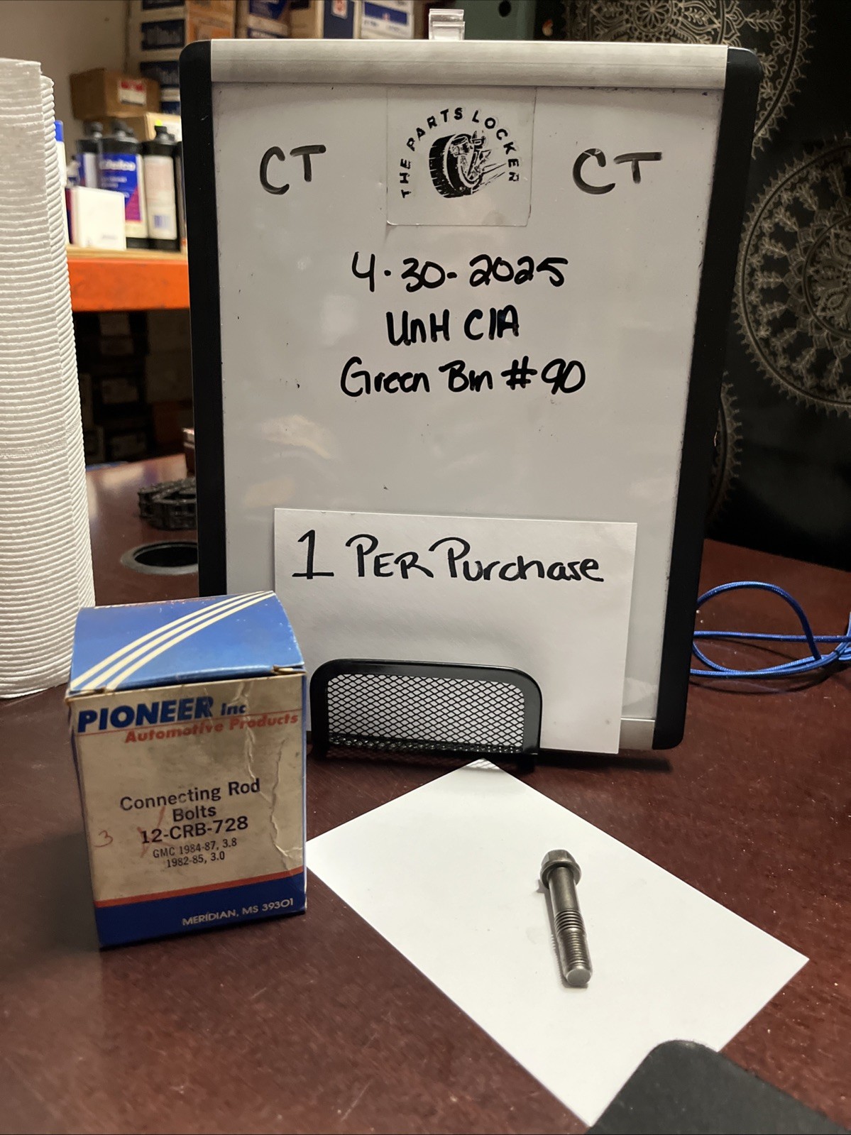 Connecting Rod Bolt Pioneer CRB728 (1 Per Purchase)