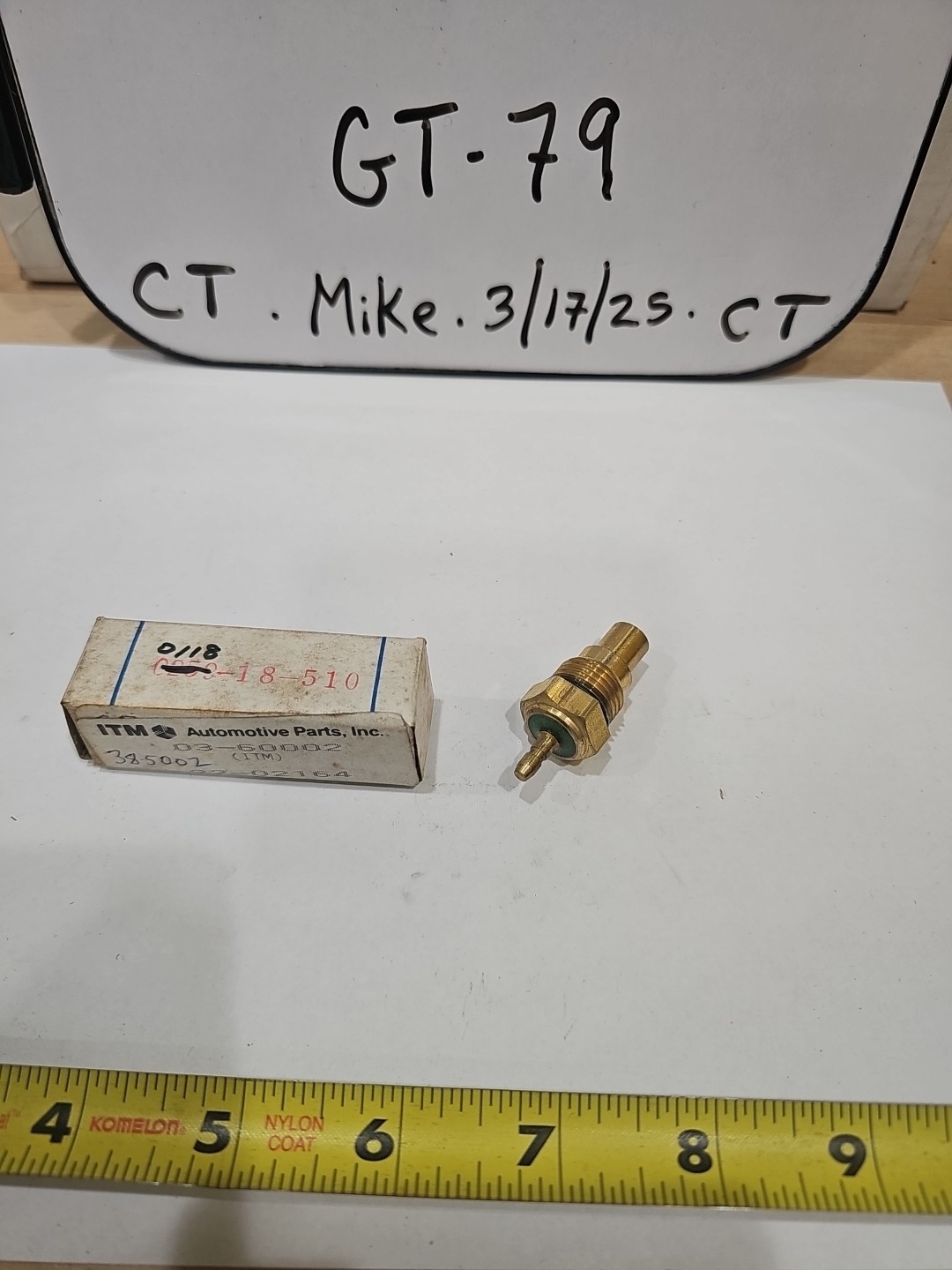 Coolant Temp Sensor 0118-18-510 / Standard TS67 - Image 3