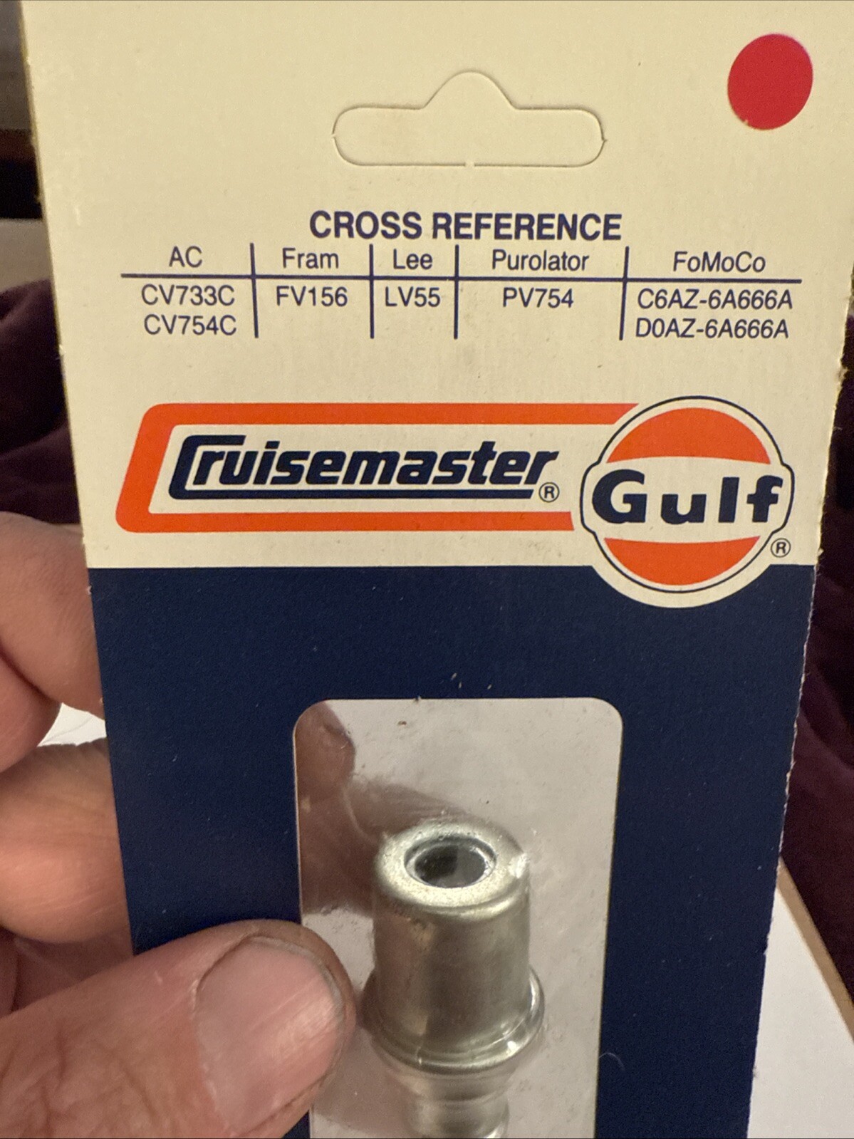 Cruisemaster Gulf Pcv Valve PC-33 Alt # Cv733c FV156 C6az-6a666a - Image 3