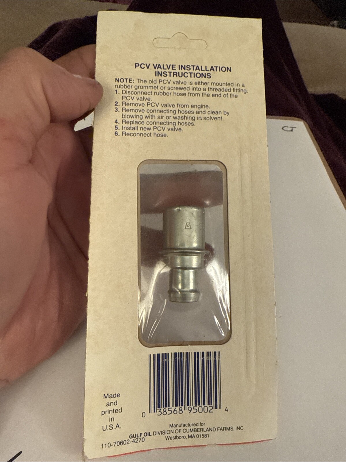 Cruisemaster Gulf Pcv Valve PC-33 Alt # Cv733c FV156 C6az-6a666a - Image 4