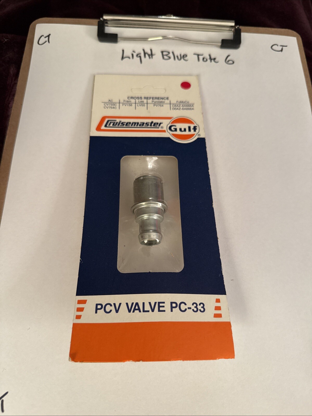 Cruisemaster Gulf Pcv Valve PC-33 Alt # Cv733c FV156 C6az-6a666a