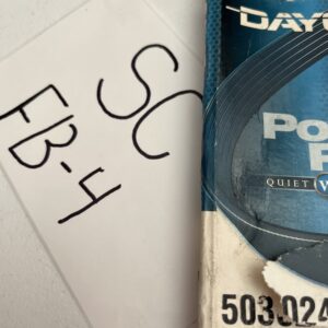 Dayco Poly-Rib Serpentine Belt, 5030243 (3PK0615)
