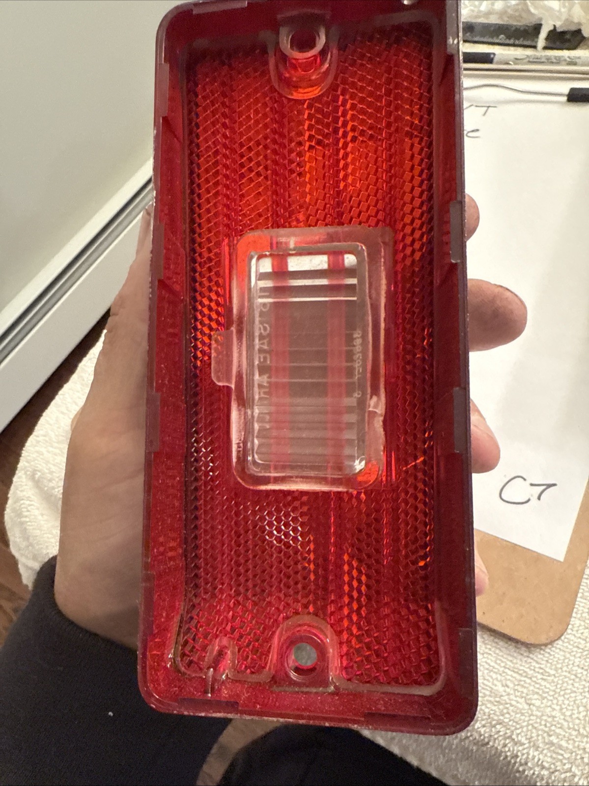Delco Guide 1970 Chevy CAPRICE? GM NOS LH Back-Up Tail Light Lamp Lens - Image 5