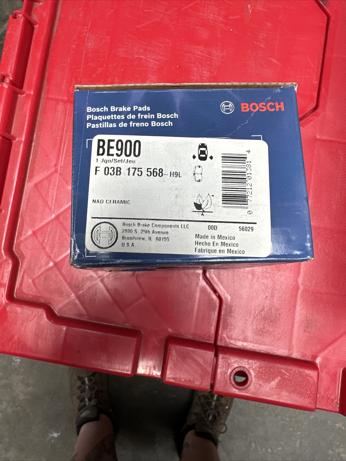 Disc Brake Pad Set-Blue Brake Pads Rear Bosch BE900