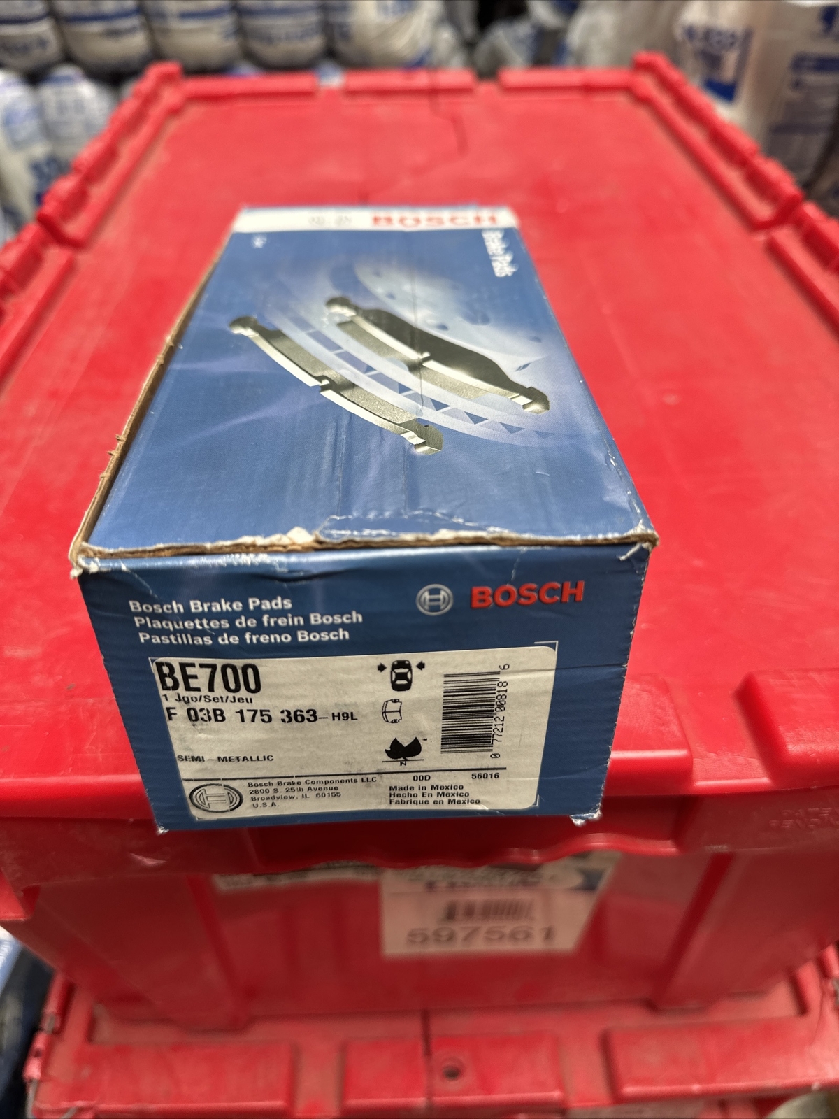 Disc Brake Pad Set-Blue Brake Pads with Hardware Bosch BE700H