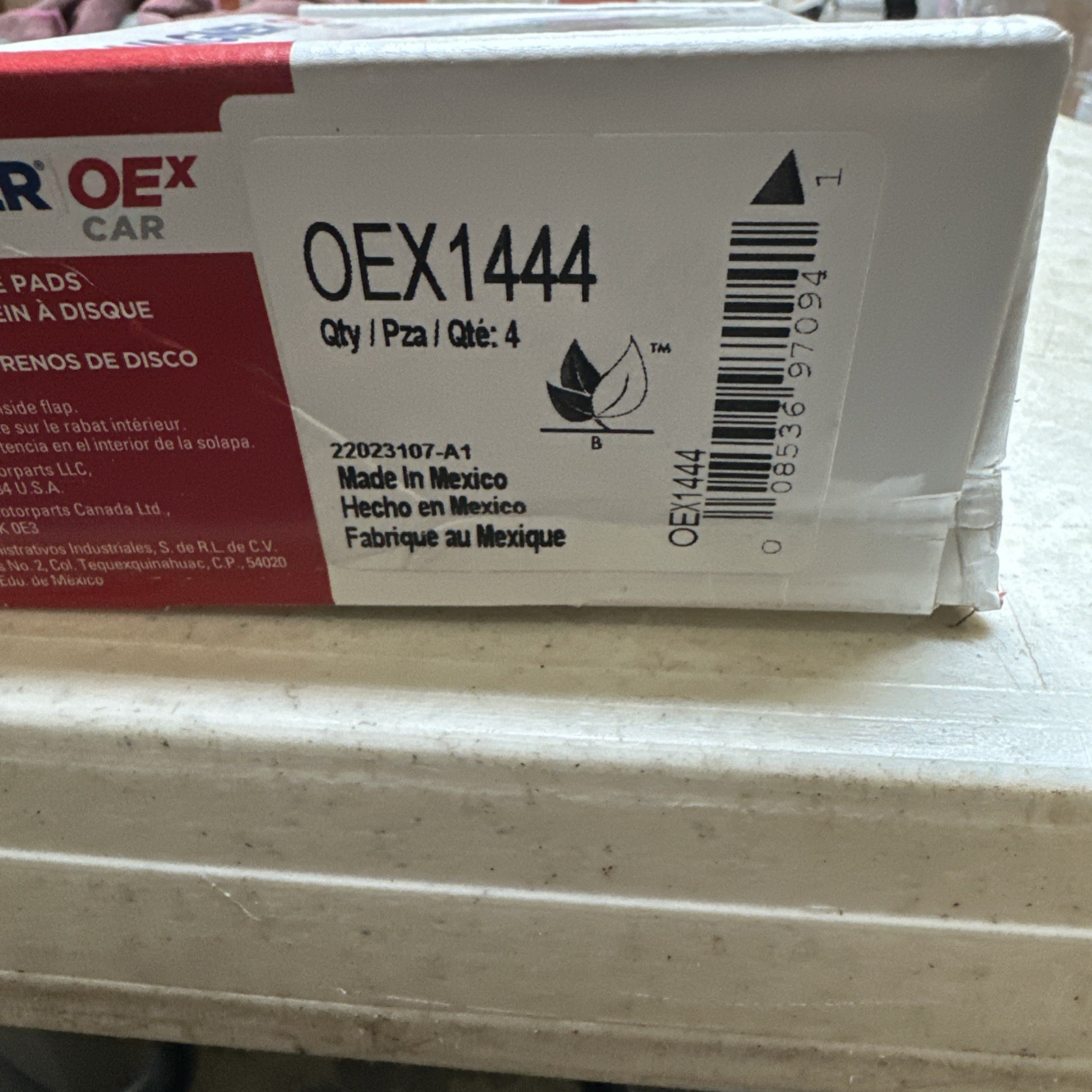 Disc Brake Pad Set-OEX Disc Brake Pad Wagner OEX1444 - Image 3