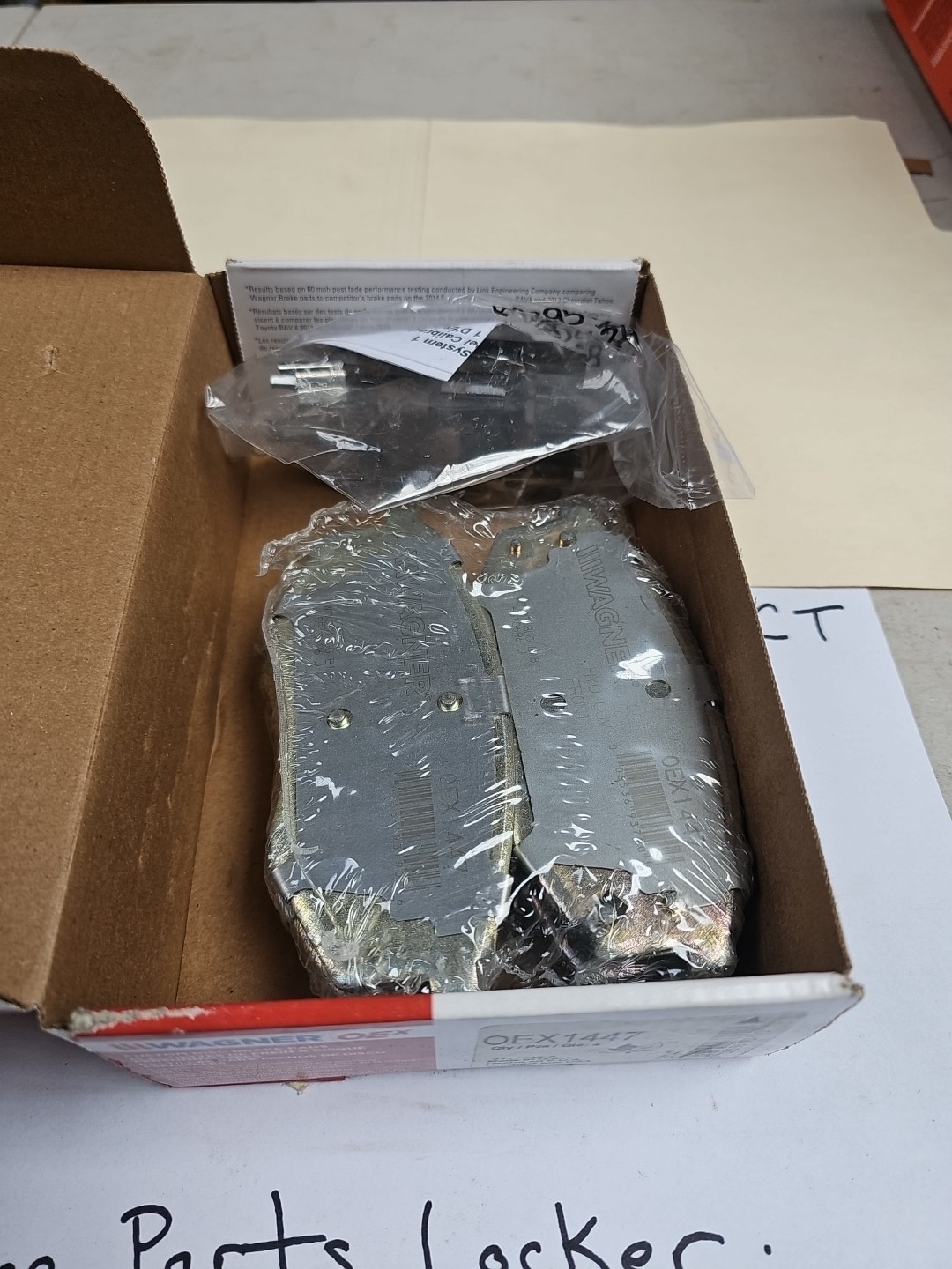 Disc Brake Pad Set-OEX Disc Brake Pad Wagner OEX1447 - Image 4