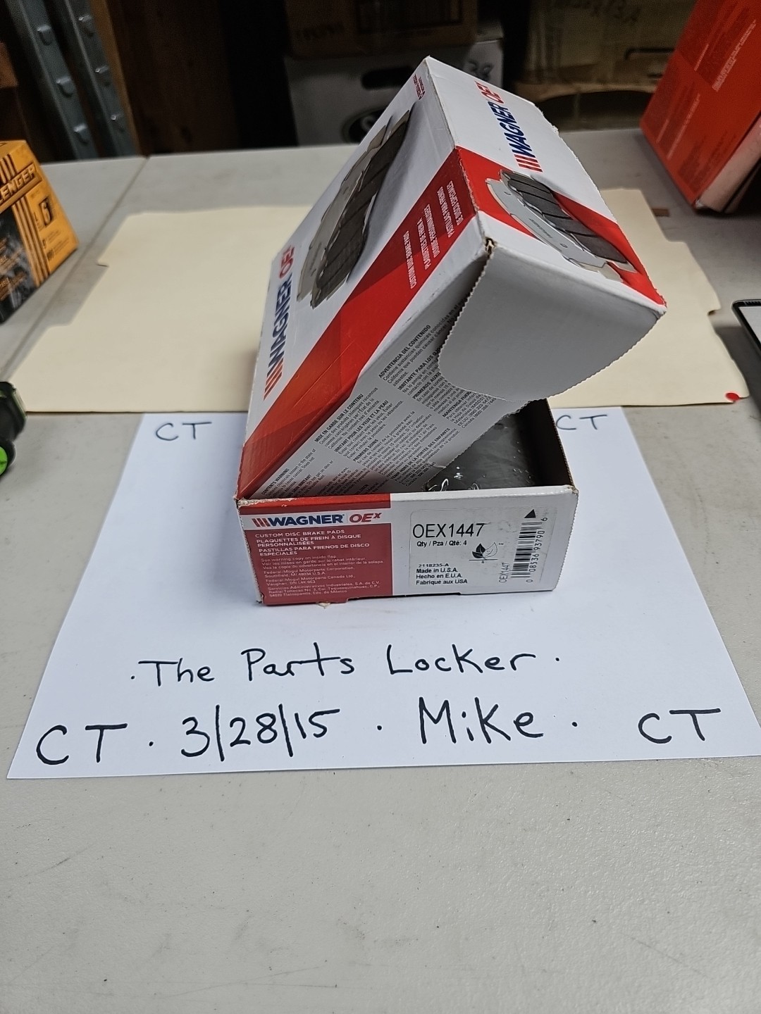 Disc Brake Pad Set-OEX Disc Brake Pad Wagner OEX1447