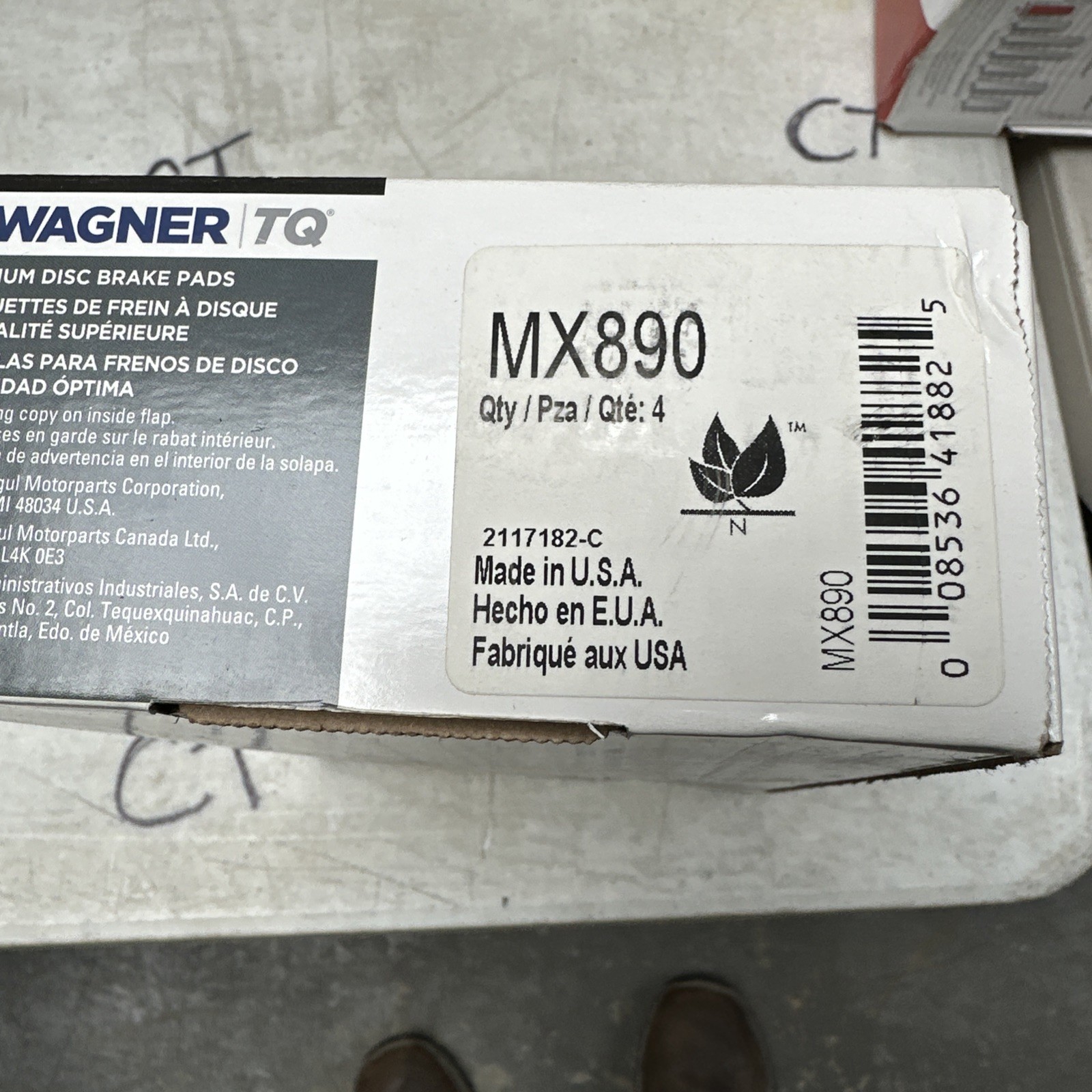 Disc Brake Pad Set-ThermoQuiet Disc Brake Pad Front MX890 - Image 3