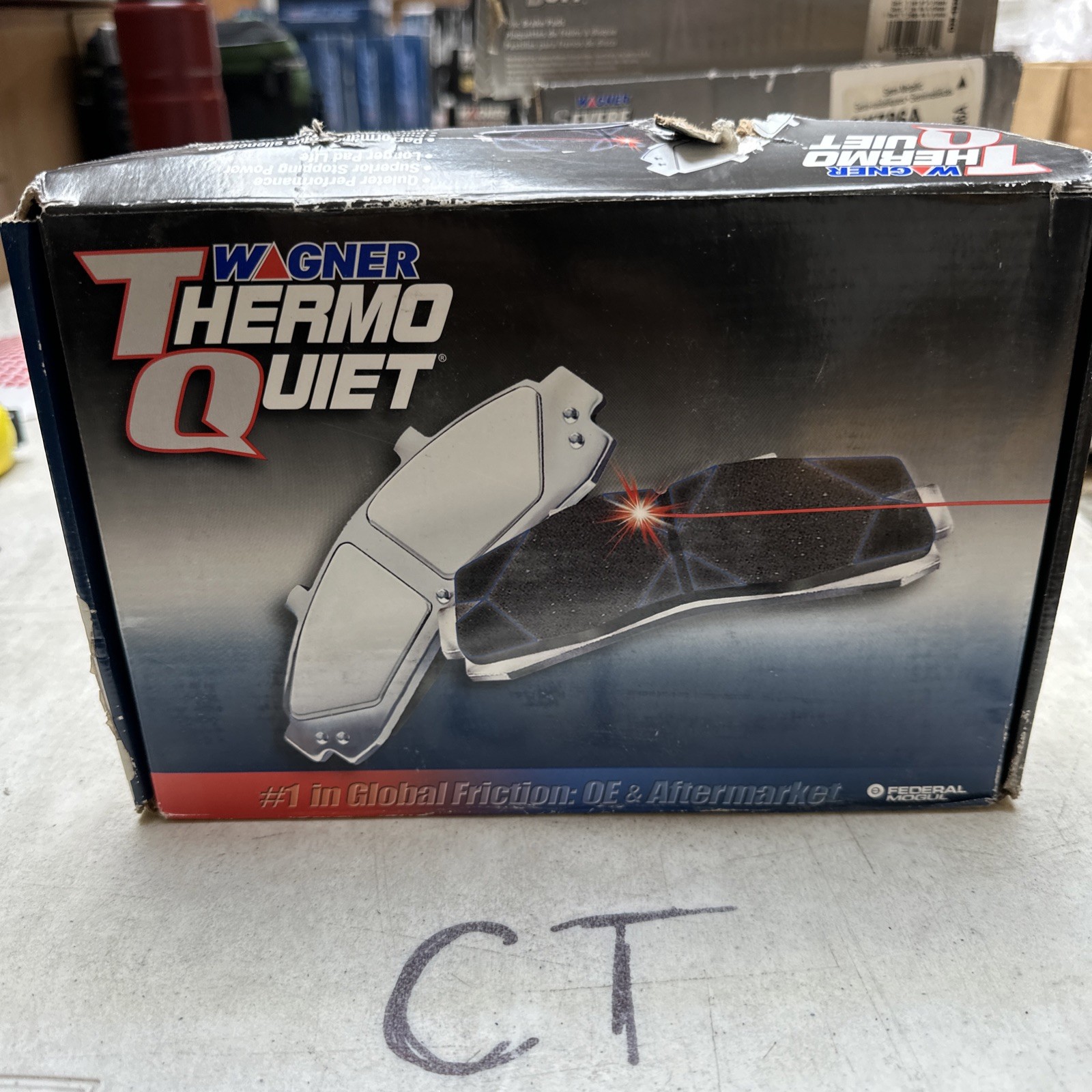 Disc Brake Pad Set-ThermoQuiet Disc Brake Pad Front Wagner MX915D