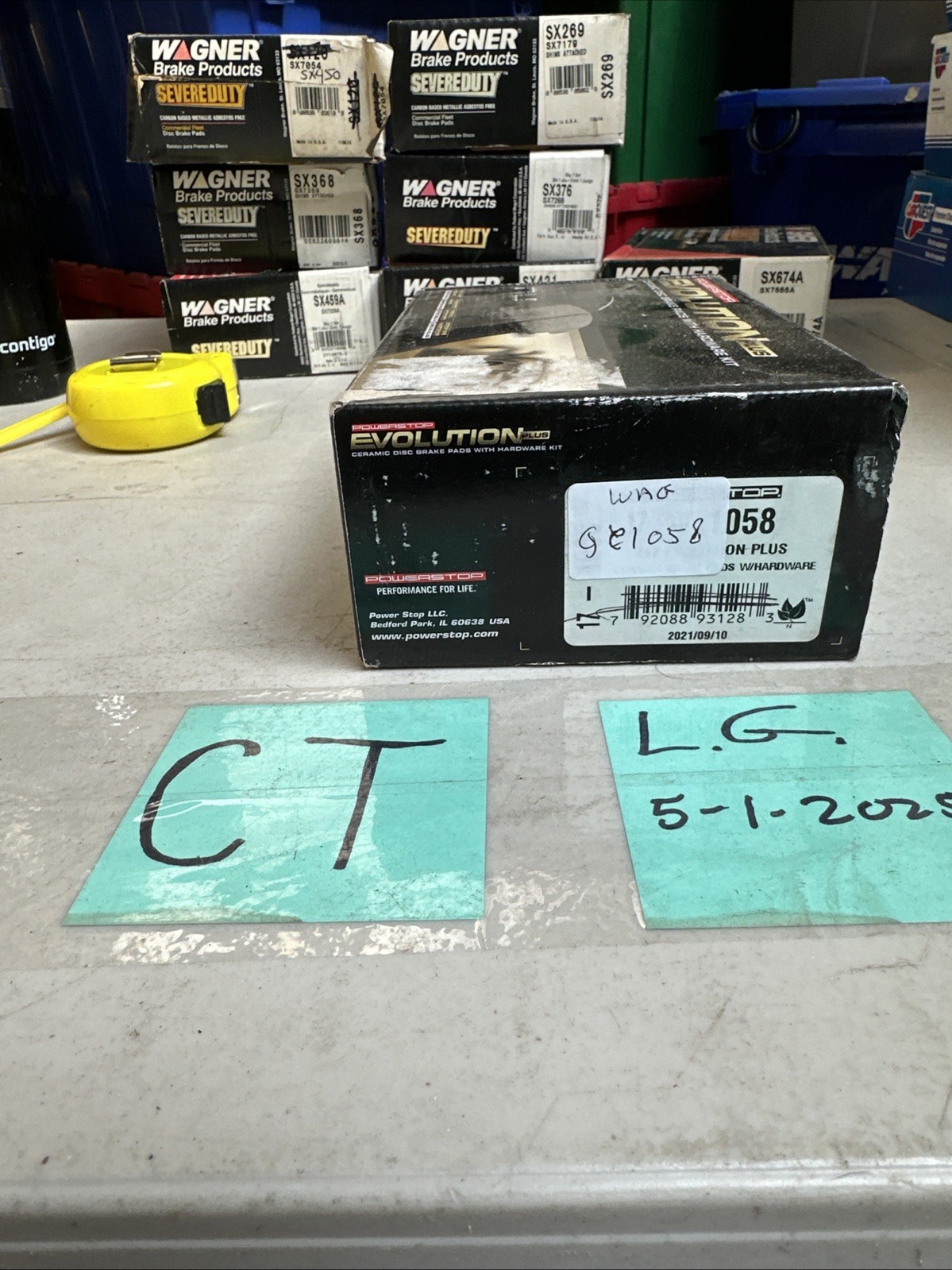 Disc Brake Pad Set-ThermoQuiet Disc Brake Pad Front Wagner QC1058