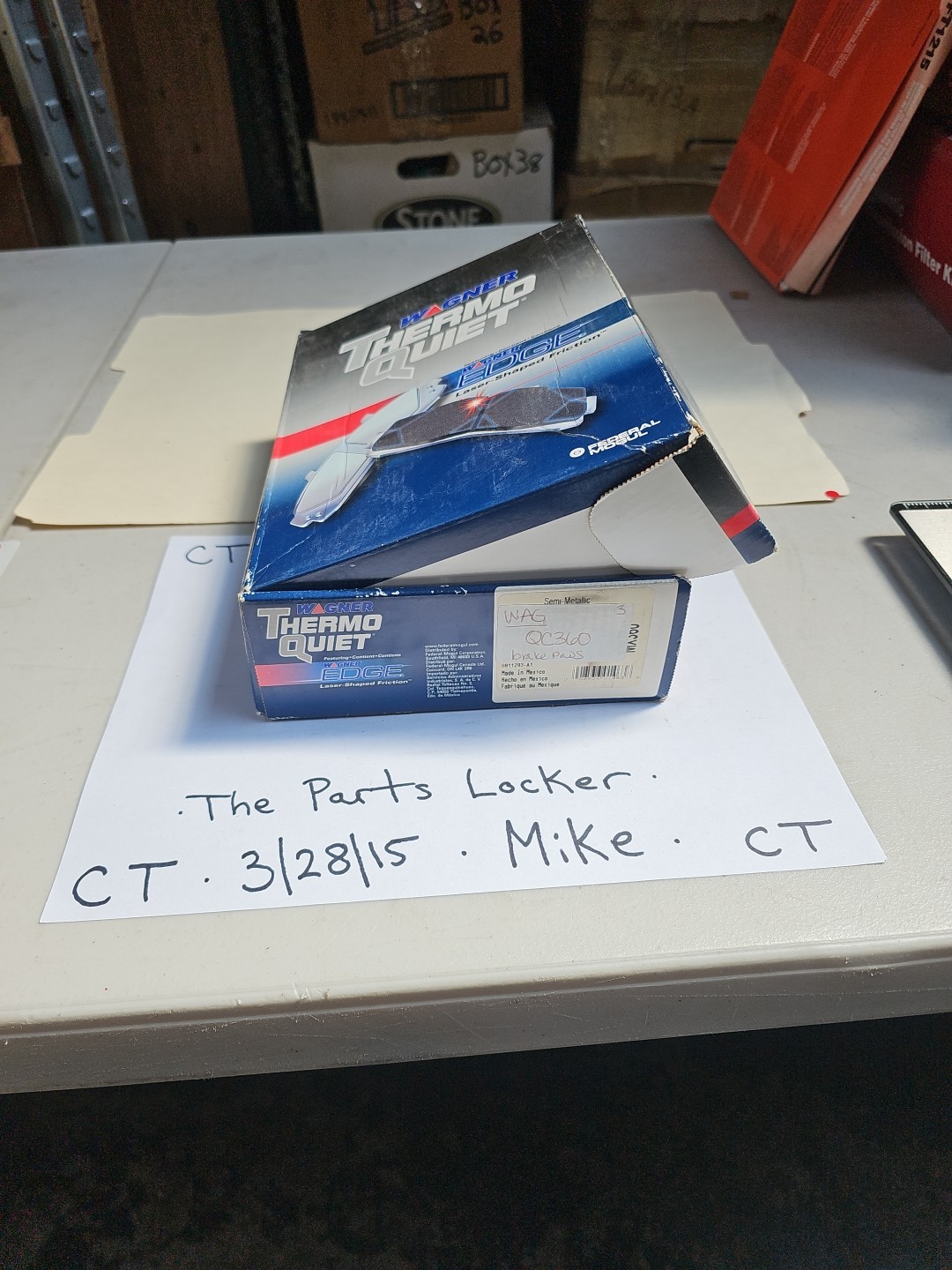 Disc Brake Pad Set-ThermoQuiet Disc Brake Pad Wagner QC360