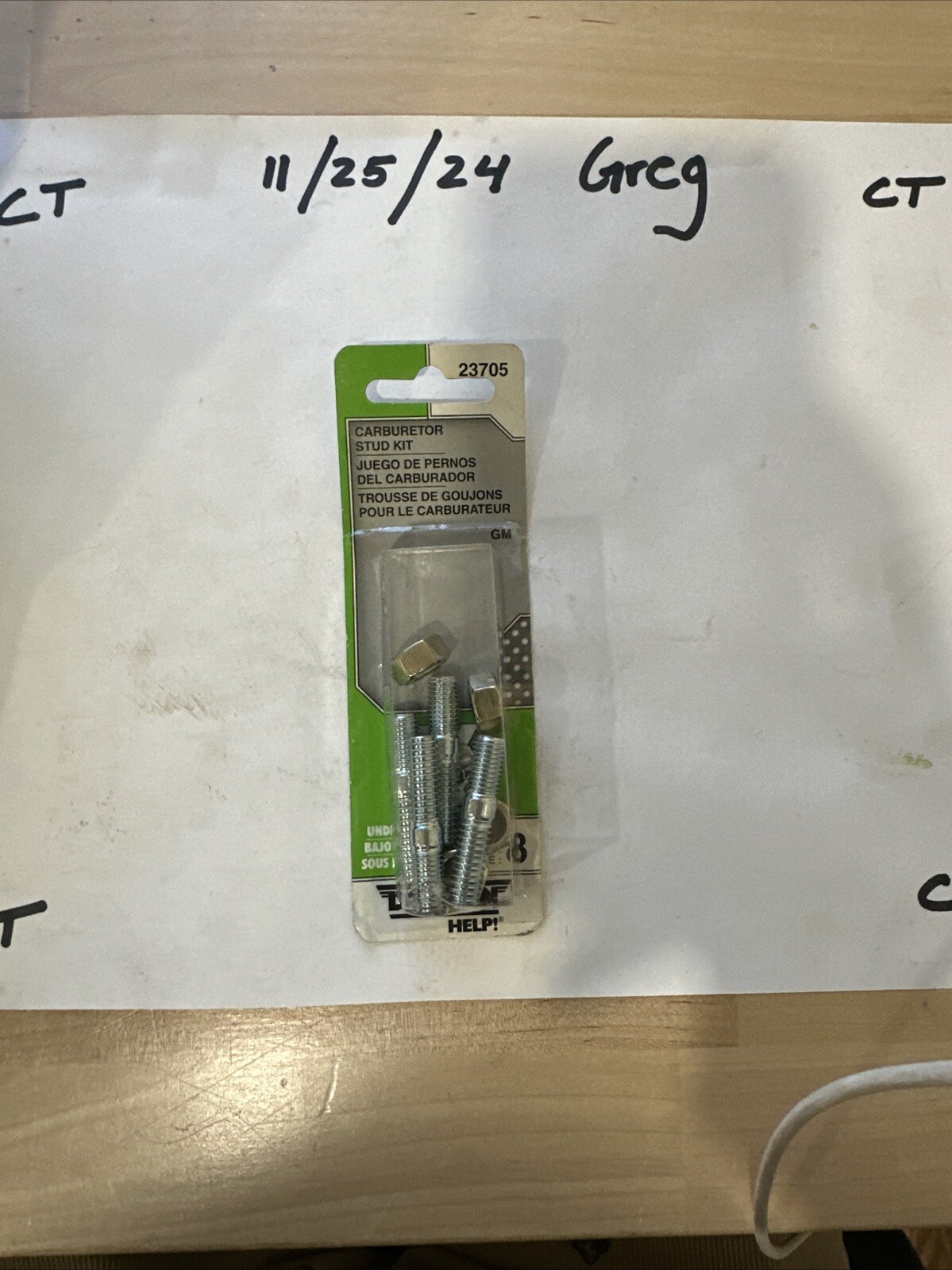 🔥Dorman 23705 Carburetor Stud & Nut Kit 🔥