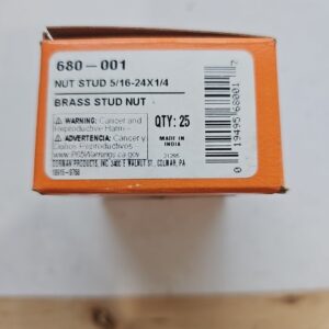 Dorman #680-001, Brass Hex Nut, Box of 25