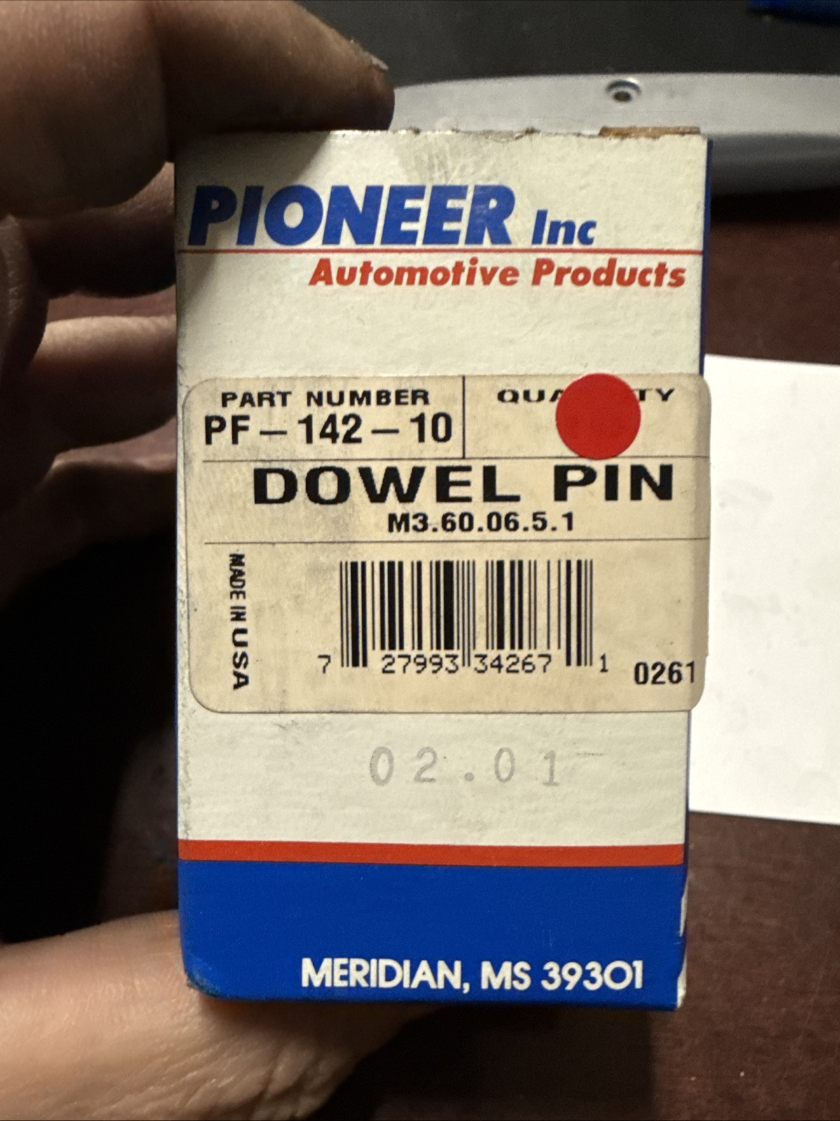 Dowel Pin Pioneer PF142-10 - Image 4