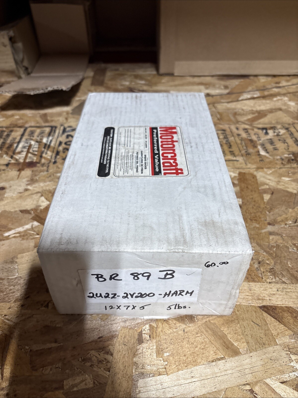 Drum Brake Shoe-Riveted Organic Motorcraft BR-89B