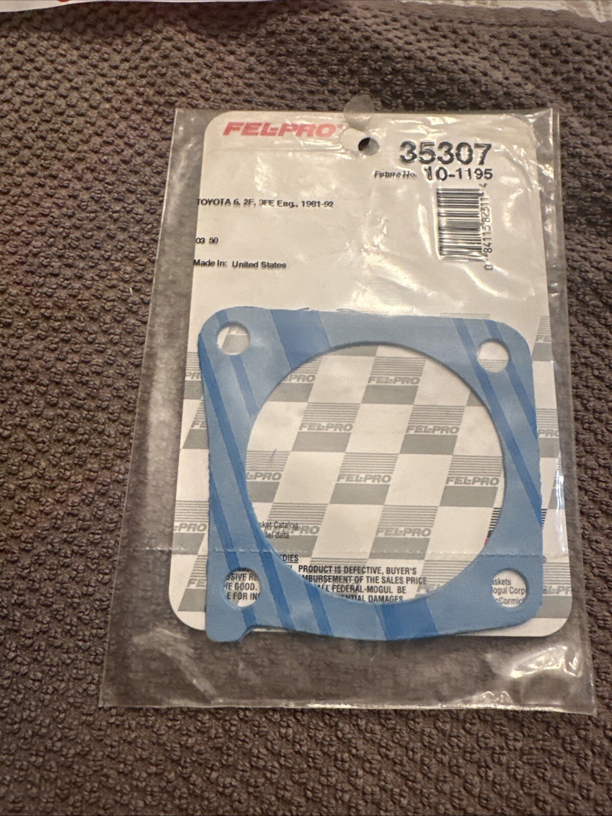 Engine Coolant Outlet Gasket Fel-Pro fits 81-92 Toyota Land Cruiser 4.2L-L6