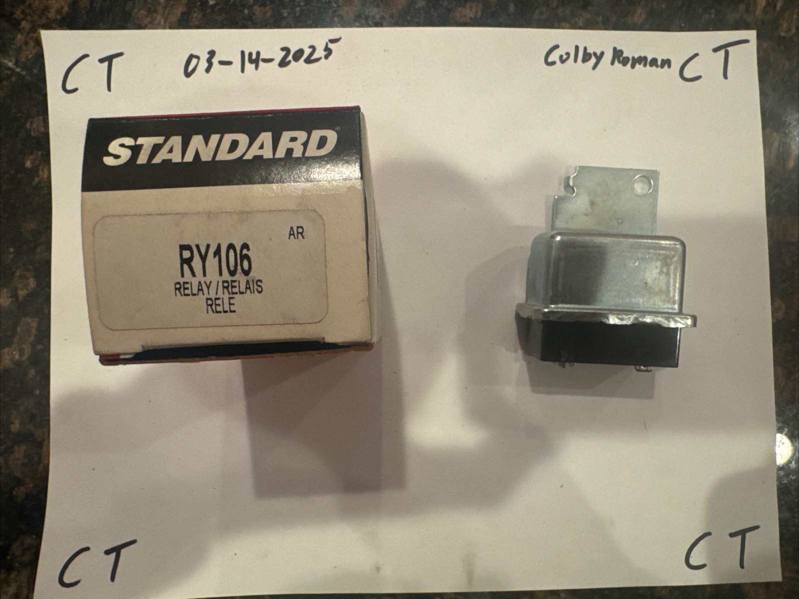 Engine Cooling Fan Motor Relay Standard RY-106 - Image 3
