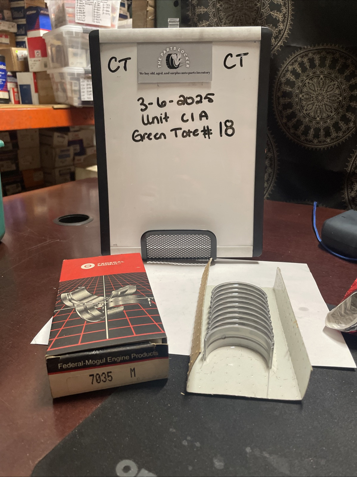 Engine Crankshaft Main Bearing Set Federal Mogul 7035M