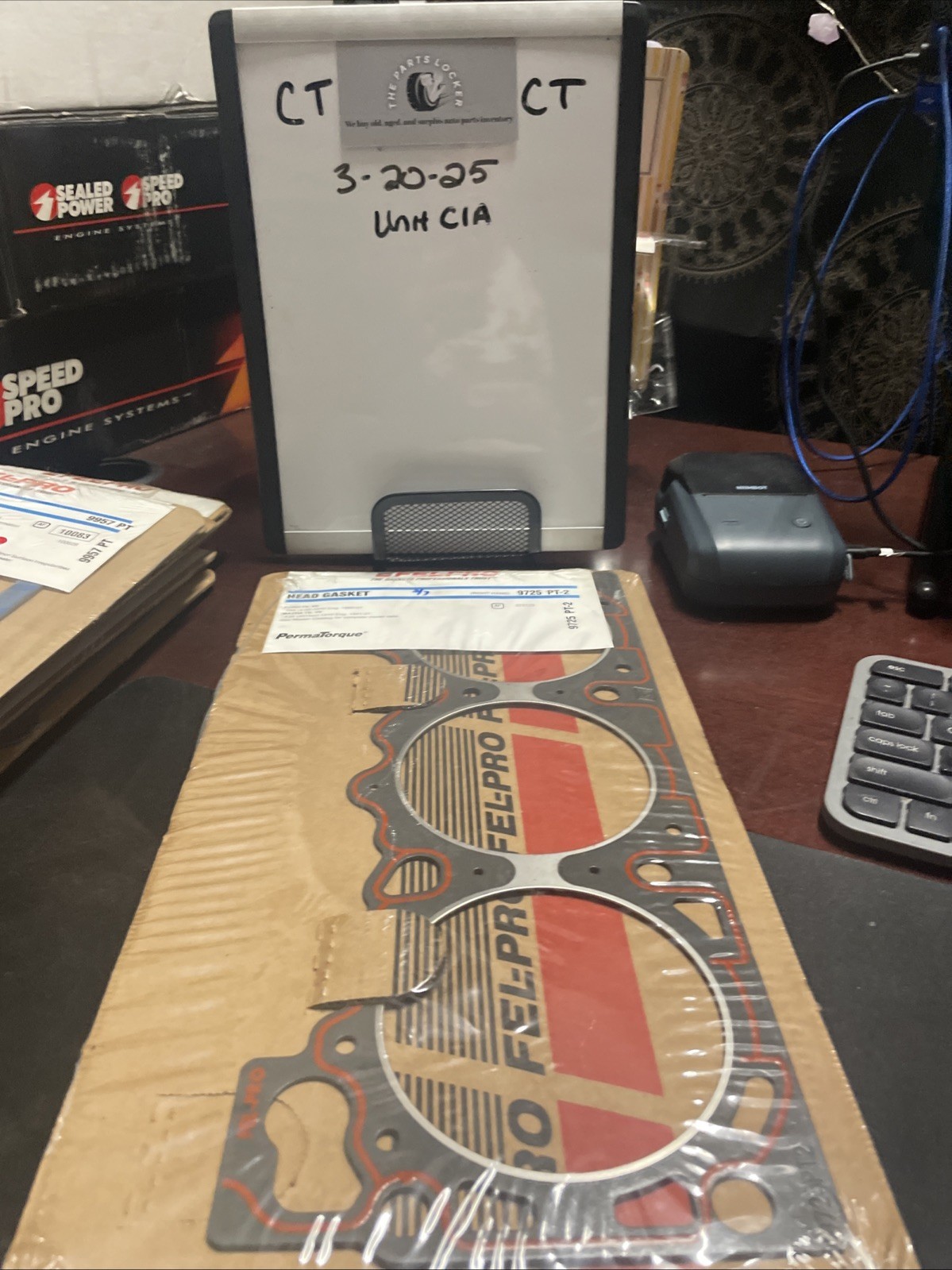 Engine Cylinder Head Gasket Fel-Pro 9725 PT-2