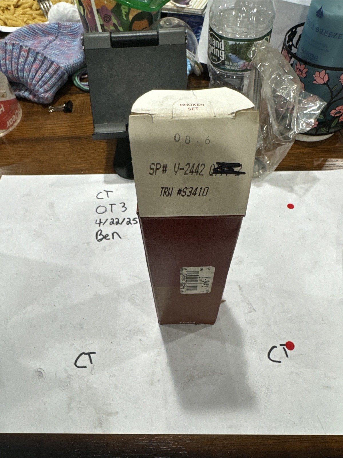 Engine Exhaust Valve Sealed Power V-2442 Sold Individually