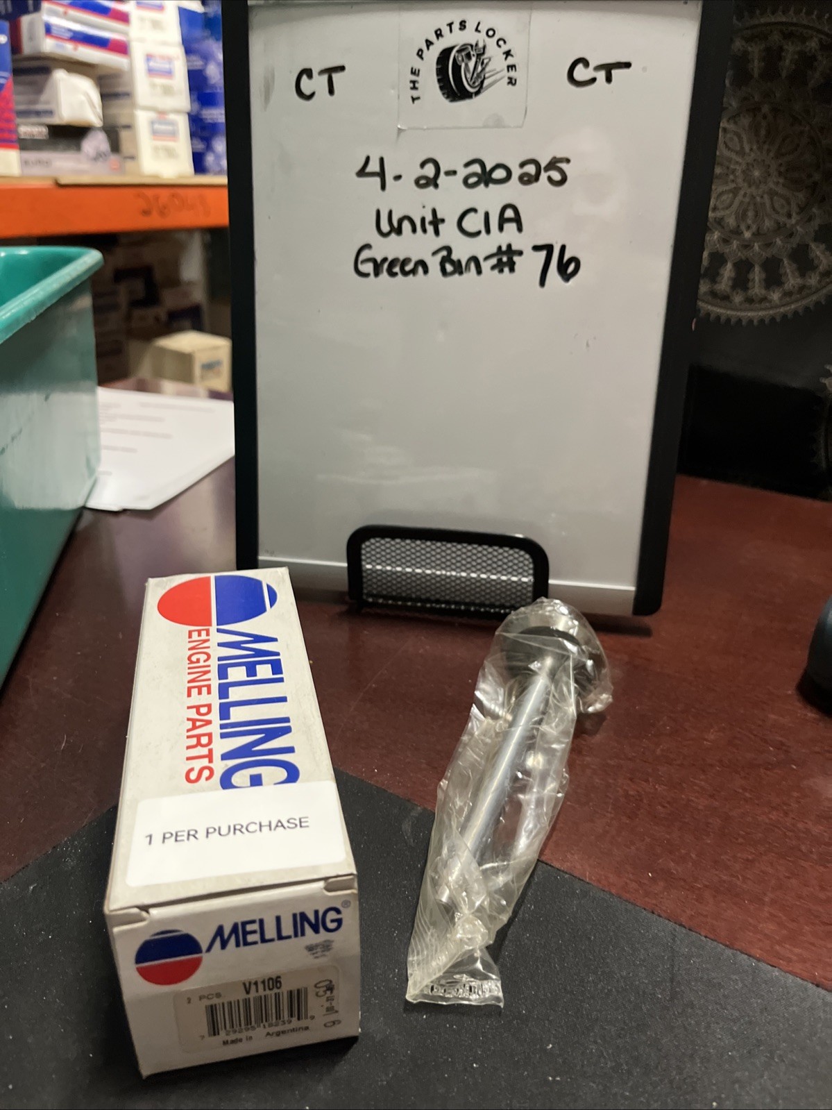 Engine Exhaust Valve-Stock Melling V1106 1 Per Purchase