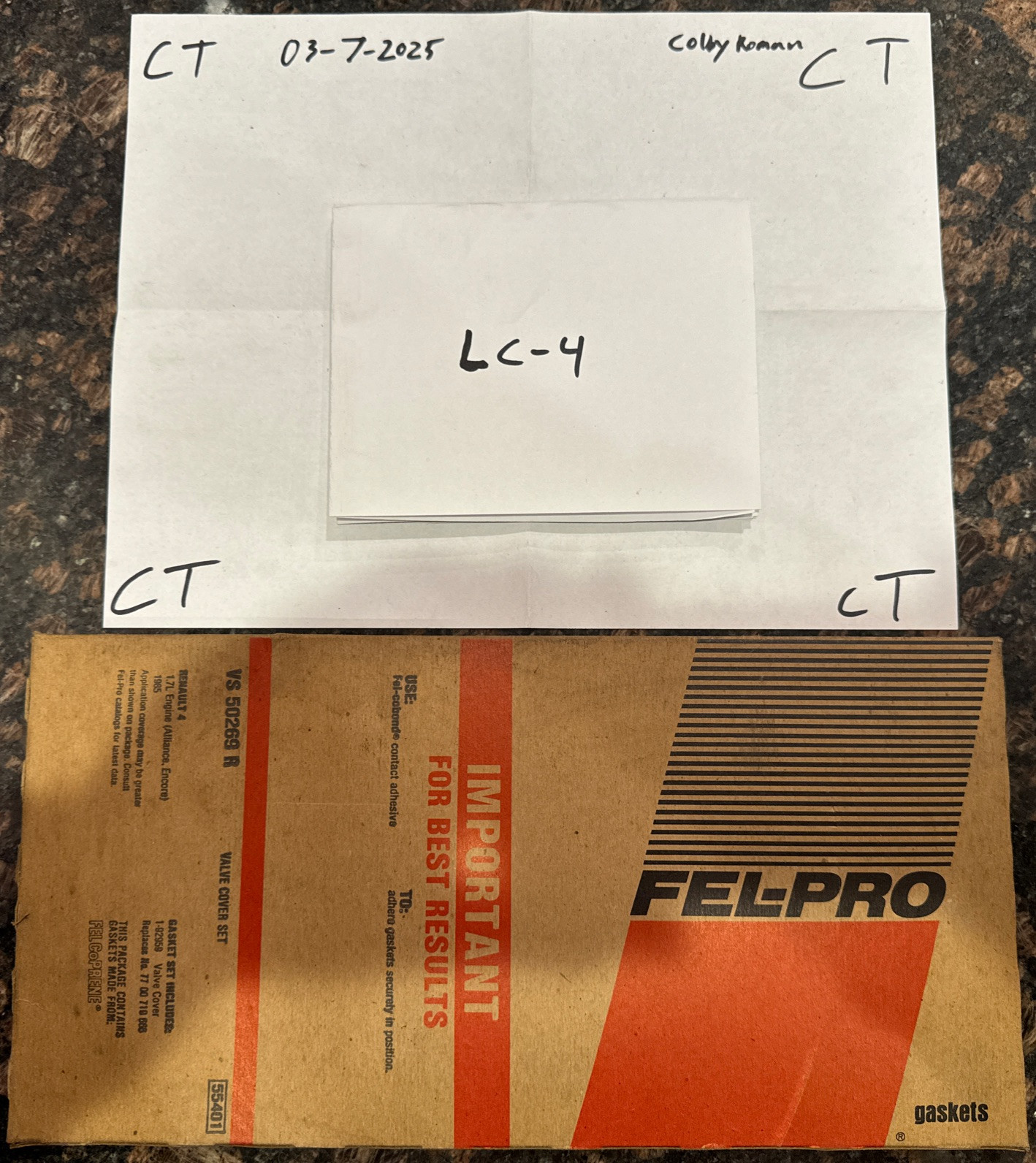 Engine Valve Cover Gasket Set Fel-Pro VS50269R