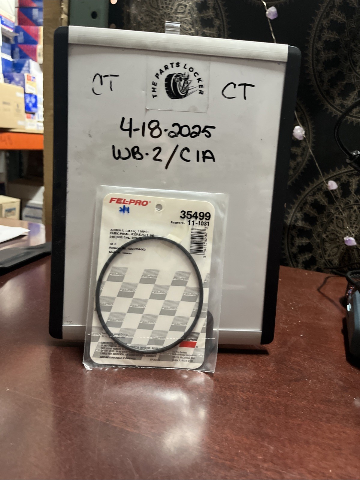 Engine Water Pump O-Ring Fel-Pro 35499