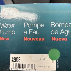 Engine Water Pump-Water Pump (Standard) Gates 42033 NOS