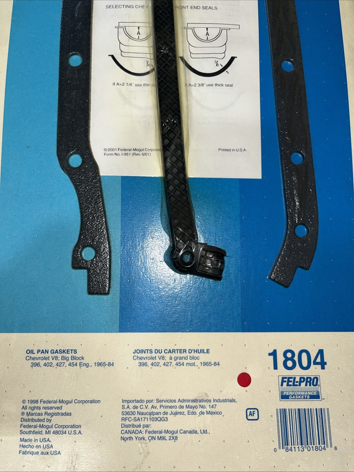 FEL-PRO 1804 Oil Pan Gasket Set - Image 3