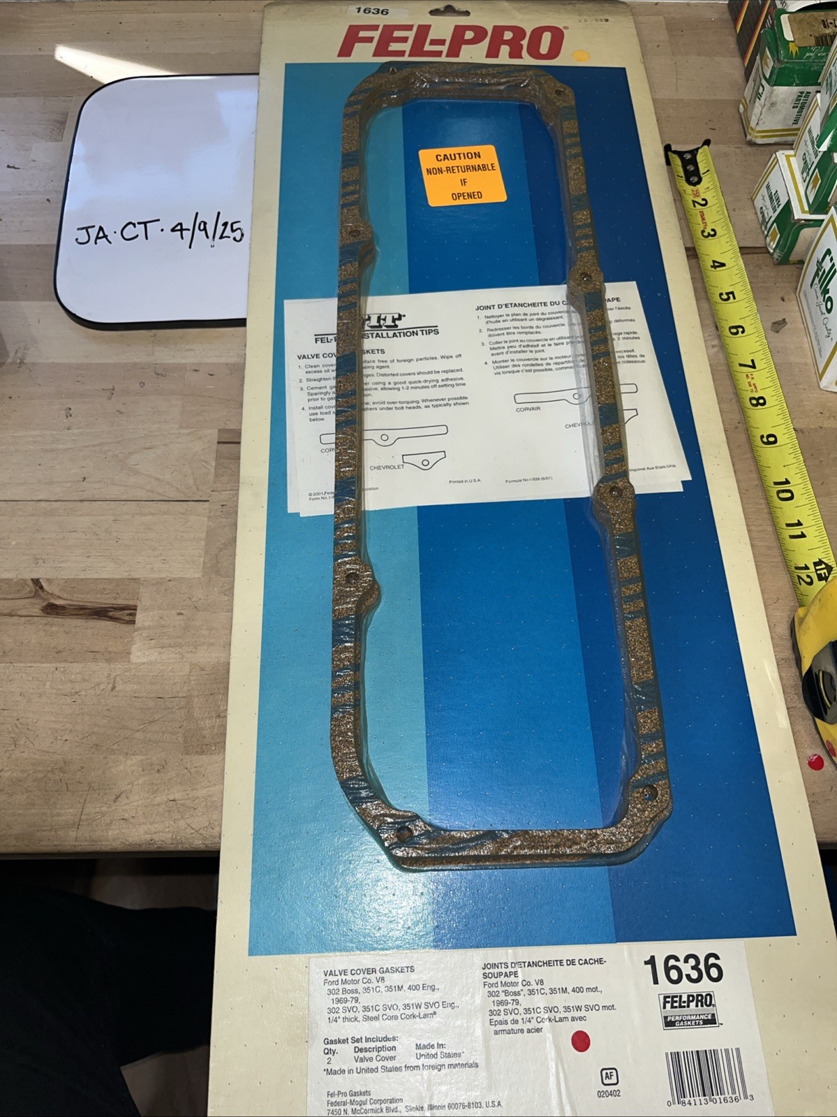 FEL-PRO Valve Cover Gasket Set | Part # 1636