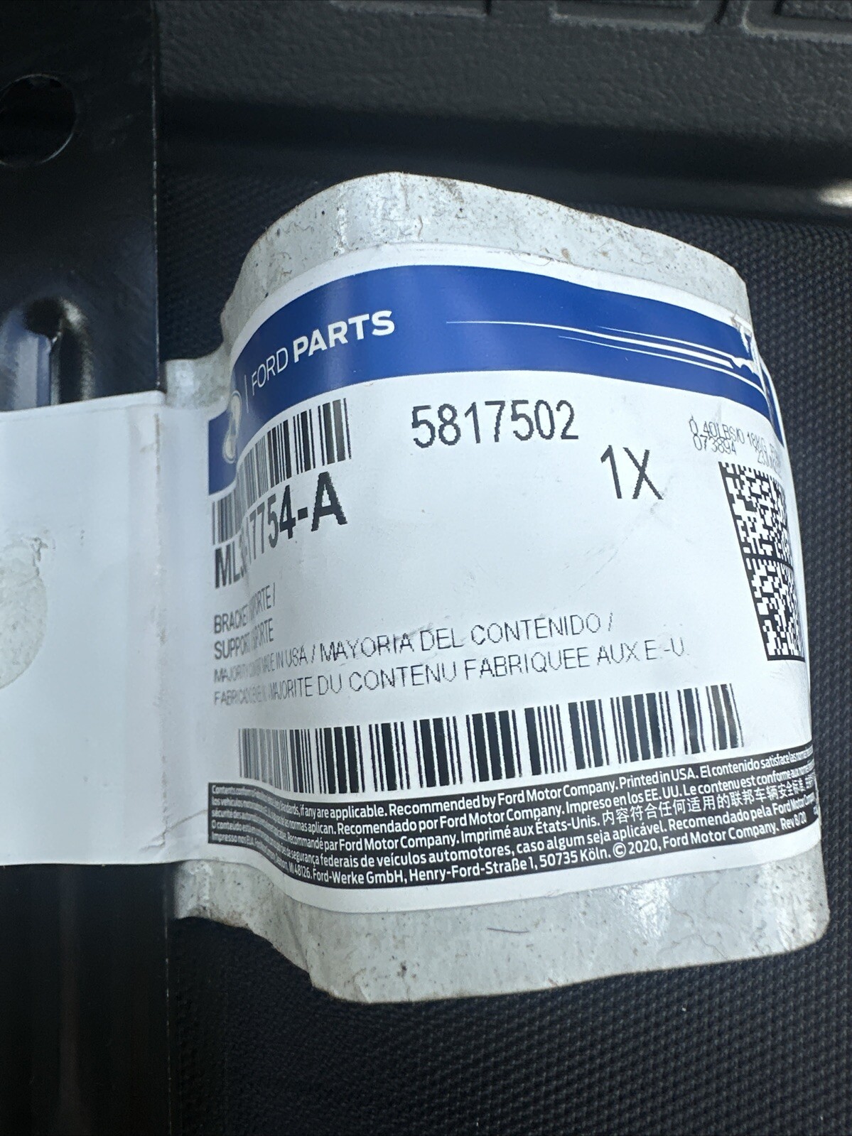 FORD OEM BRACKET - BUMPER MOUNTING ML3Z*17754*A - Image 3