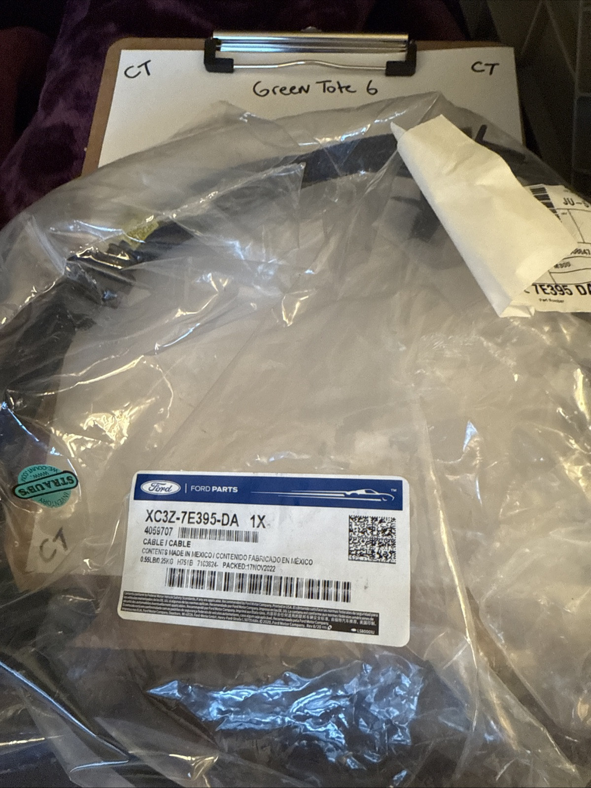 FORD OEM XC3Z7E395DA CABLE ASY - SELECTOR XC3Z-7E395-DA