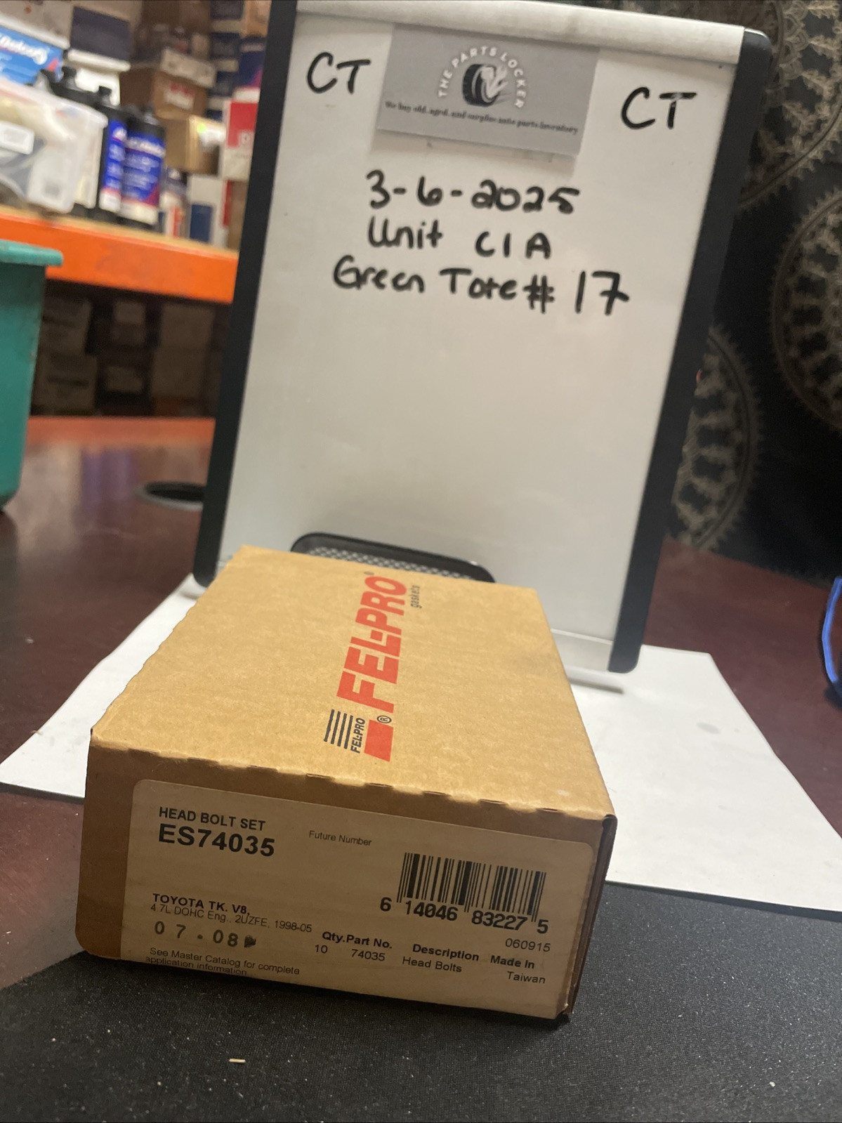 Fel-Pro ES 74035 Cylinder Head Bolt Set For Select 98-09 Lexus Toyota Models