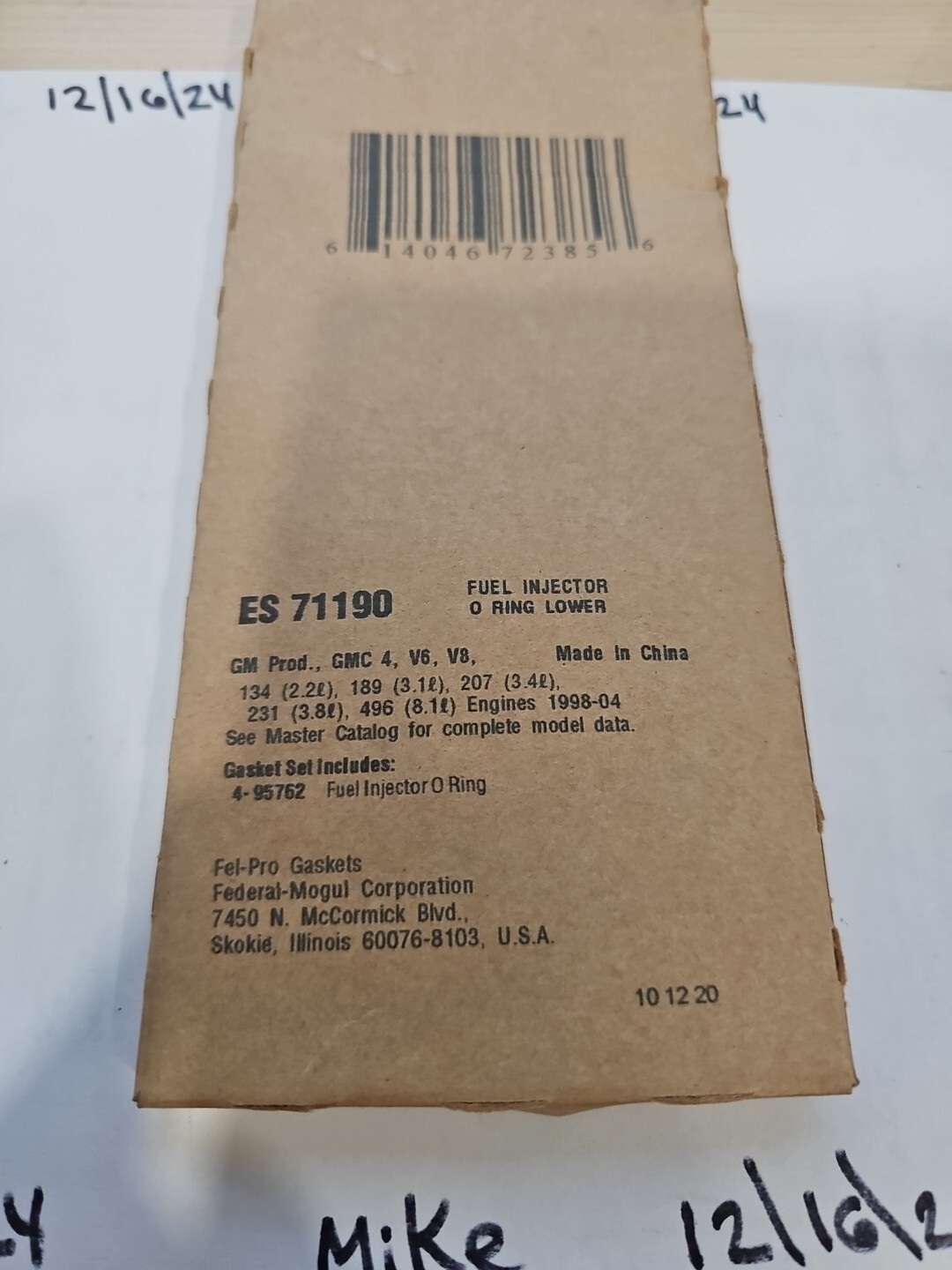 Fel-Pro ES71190 Fuel Injector O-Ring Kit - Image 4