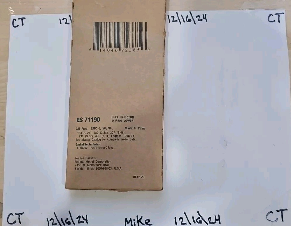 Fel-Pro ES71190 Fuel Injector O-Ring Kit - Image 5