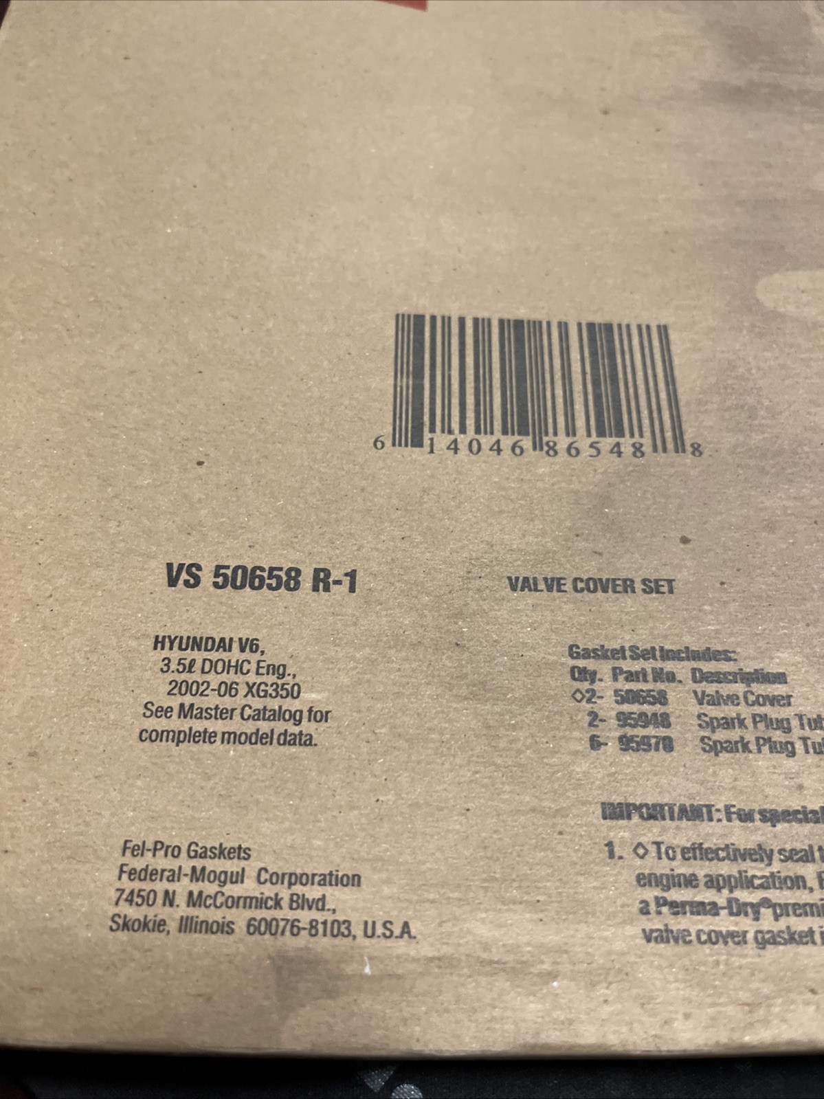 Fel Pro VS 50658 R-1 Valve Cover Gasket Set - Image 4