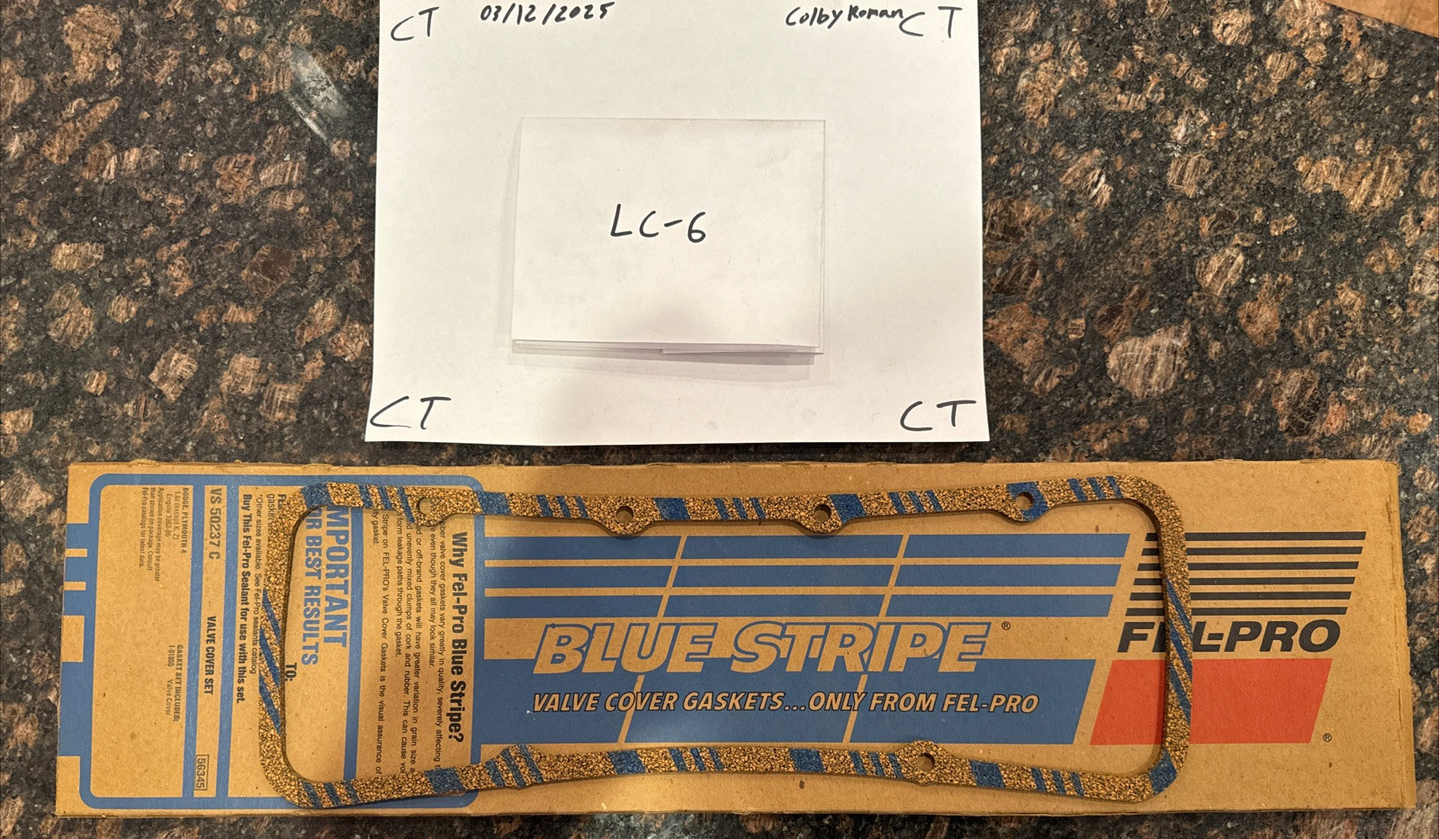 Fel-Pro VS50237C Valve Cover Gasket Fits 1984 Dodge Omni 1.6L l4 Gas SOHC NEW