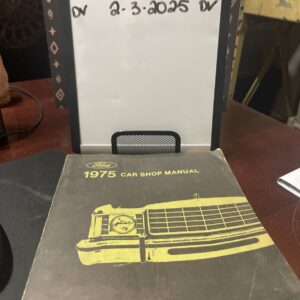 Ford 1975 Car Shop Manual Supplement Paperback Book Vintage