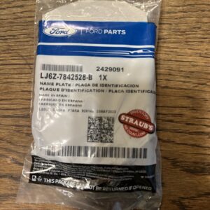 Ford Name Plate LJ6Z-7842528-B New & Sealed - Vehicle Fit Listed